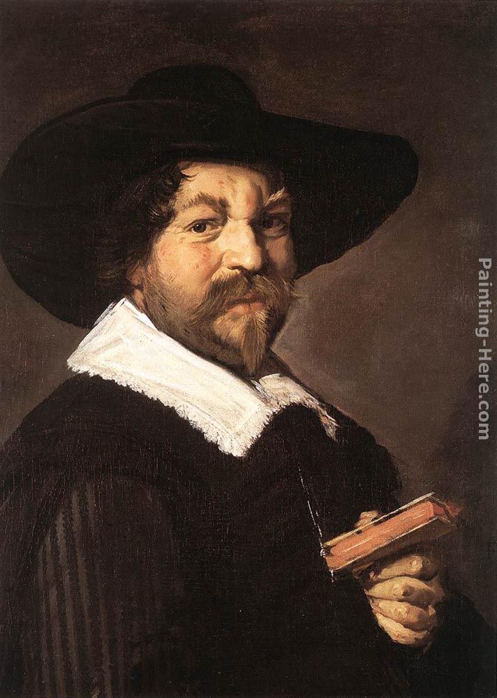 Portrait of a Man Holding a Book painting - Frans Hals Portrait of a Man Holding a Book art painting